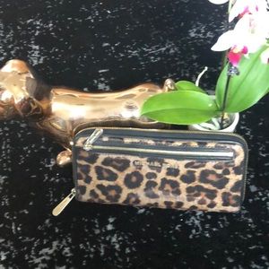 Well Loved Michael Kors cheetah print wallet